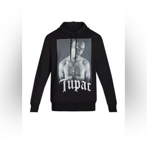 Men's Black Tupac Graphic Hoodie